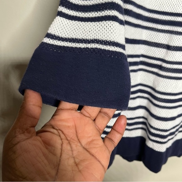 LRL Ralph Lauren Active Navy/White  Mesh Long Sleeve Tunic Size 1X - Picture 8 of 10